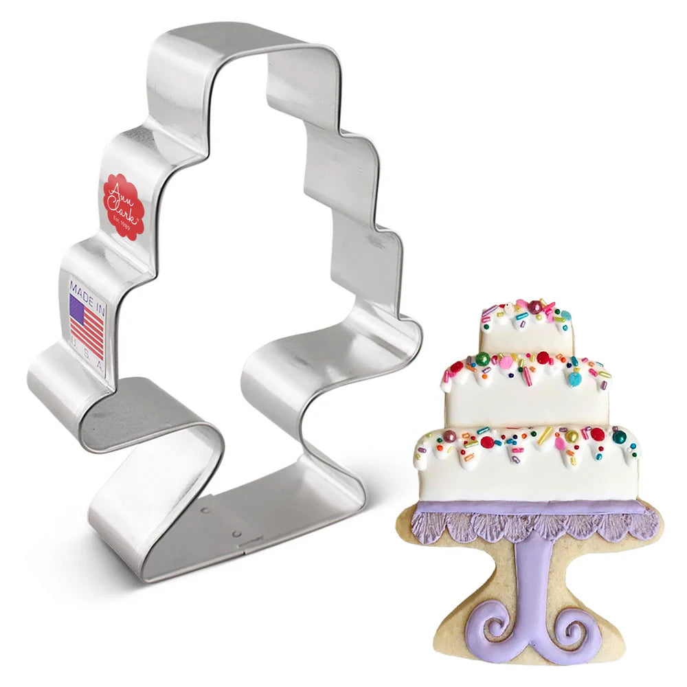 Cake w/ Stand Cookie Cutter, 3 1/2"