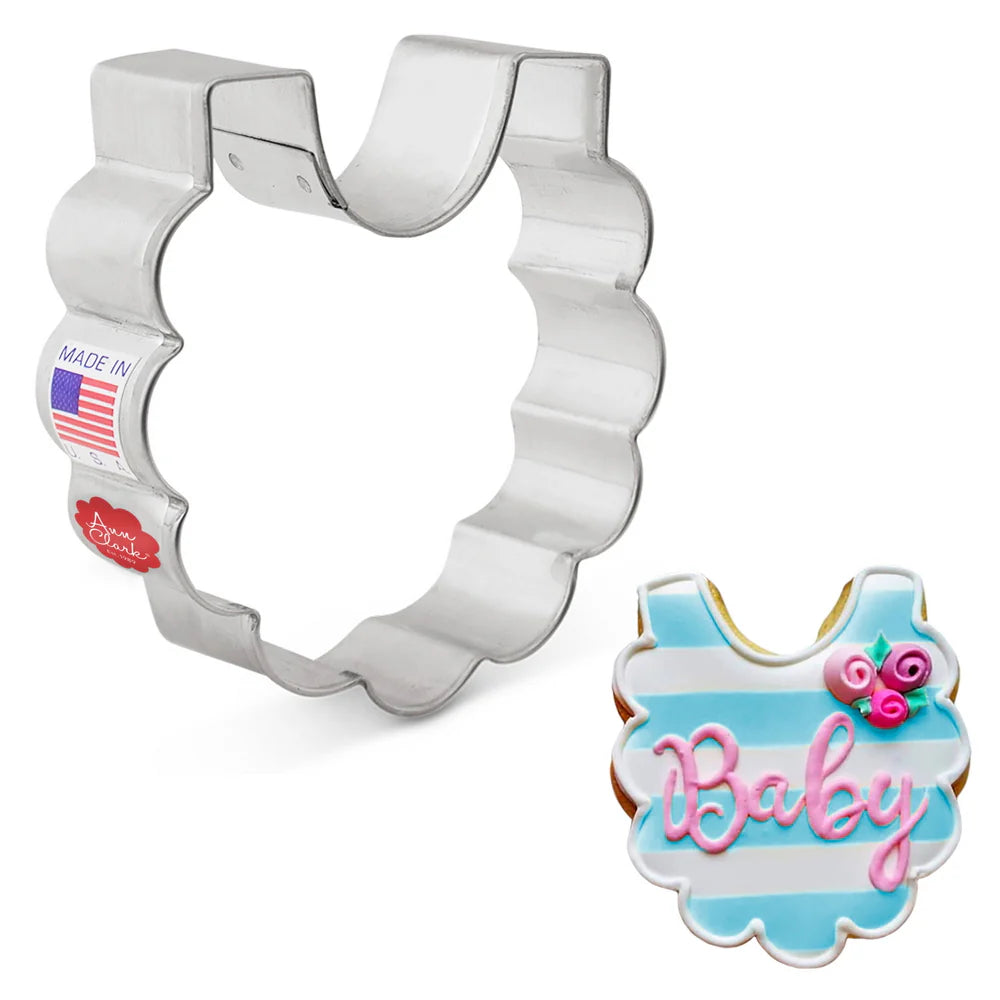 Baby Bib Cookie Cutter, 3"