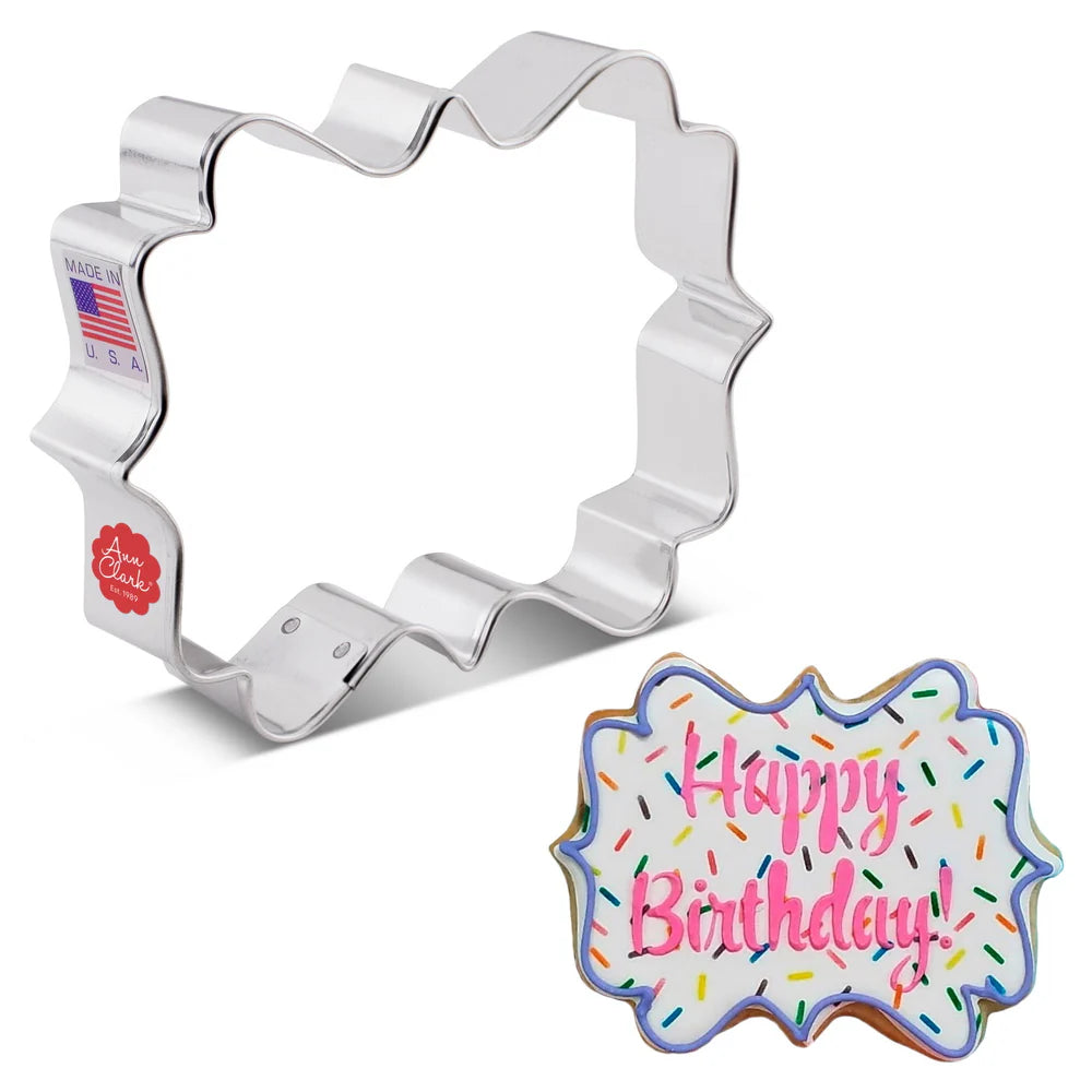 Square Plaque Cookie Cutter, 3 3/8" x 4"
