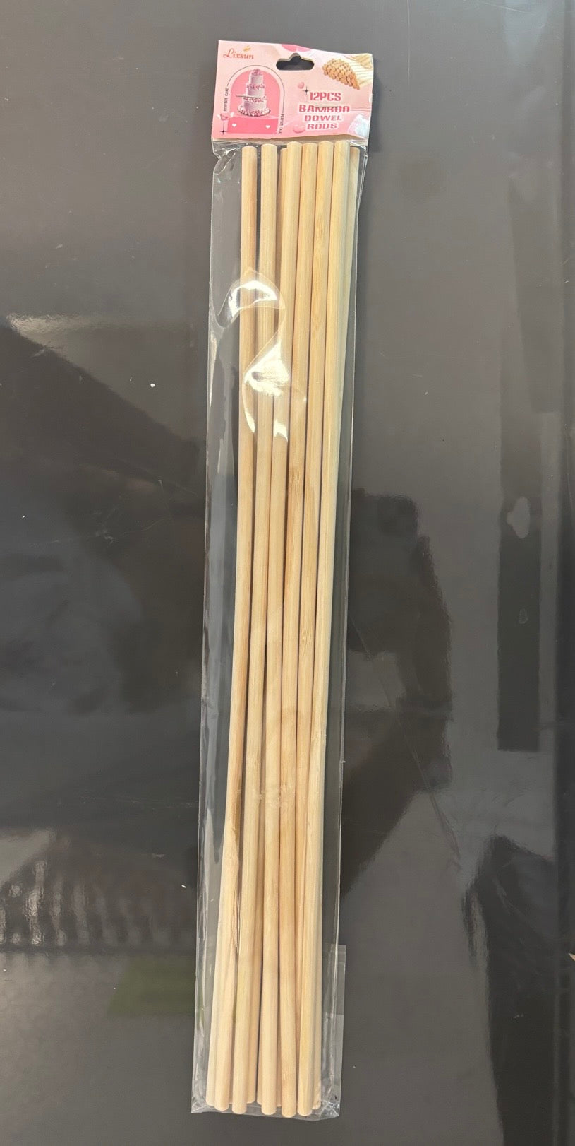 19” 12pcs Bambo Dowel Rods
