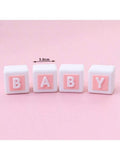 Pink baby blocks