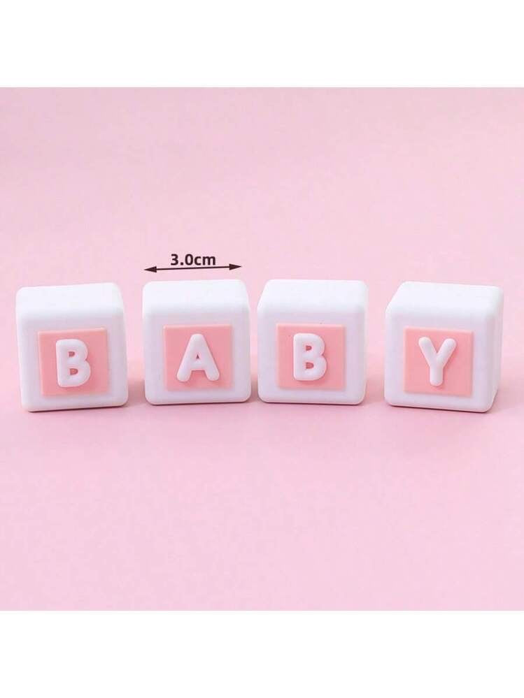 Pink baby blocks