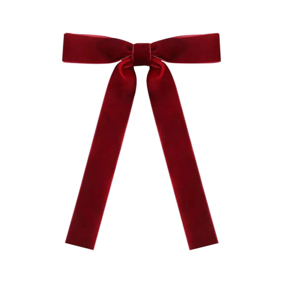 Maroon Velvet Bow