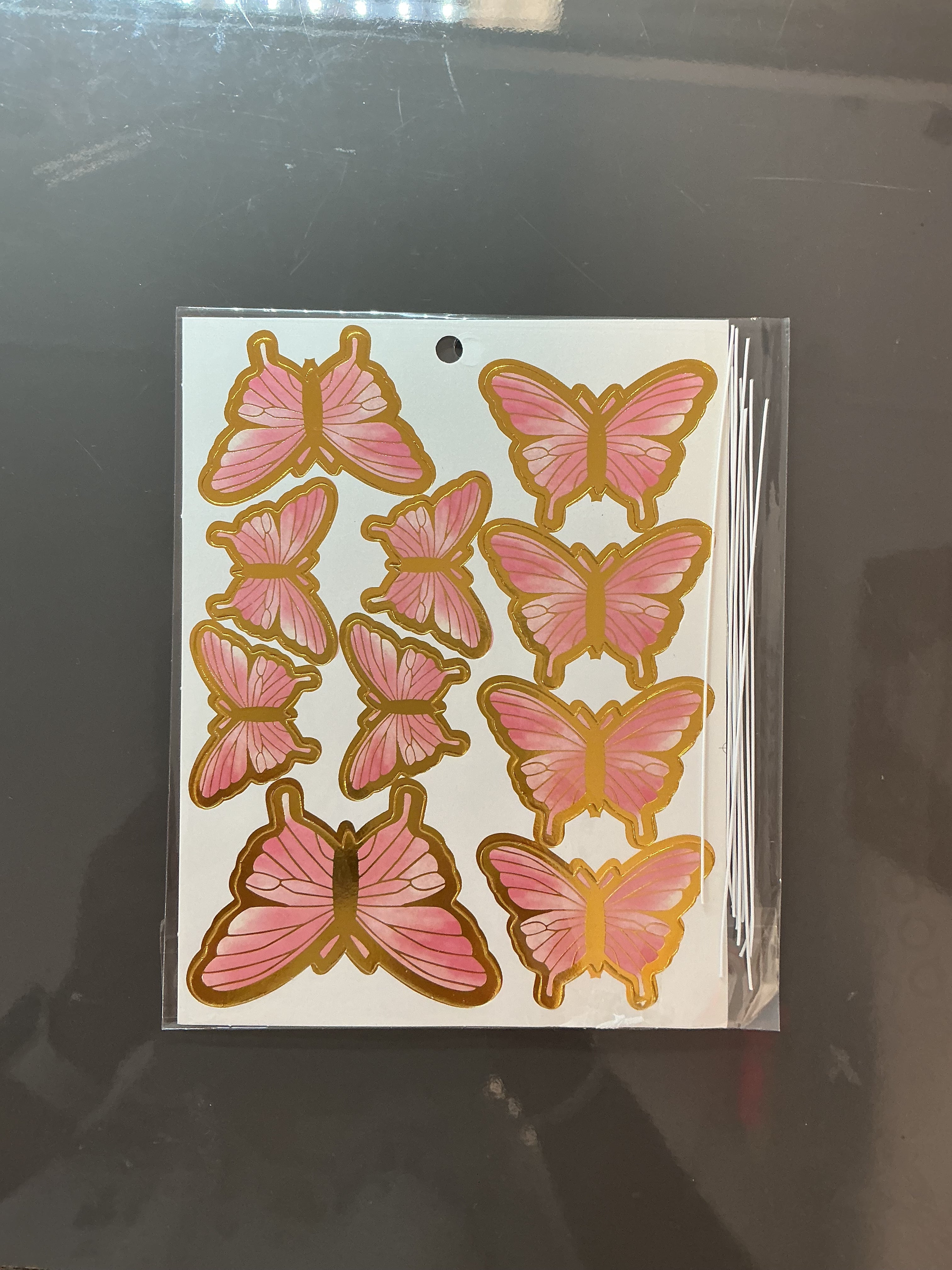 Darker Pink Butterfly Set