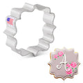 Small Ornate Square Plaque Cookie Cutter, 2 3/4" x 3"