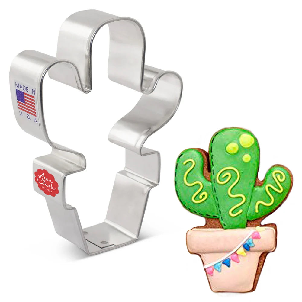 Potted Cactus Cookie Cutter 3 7/8"