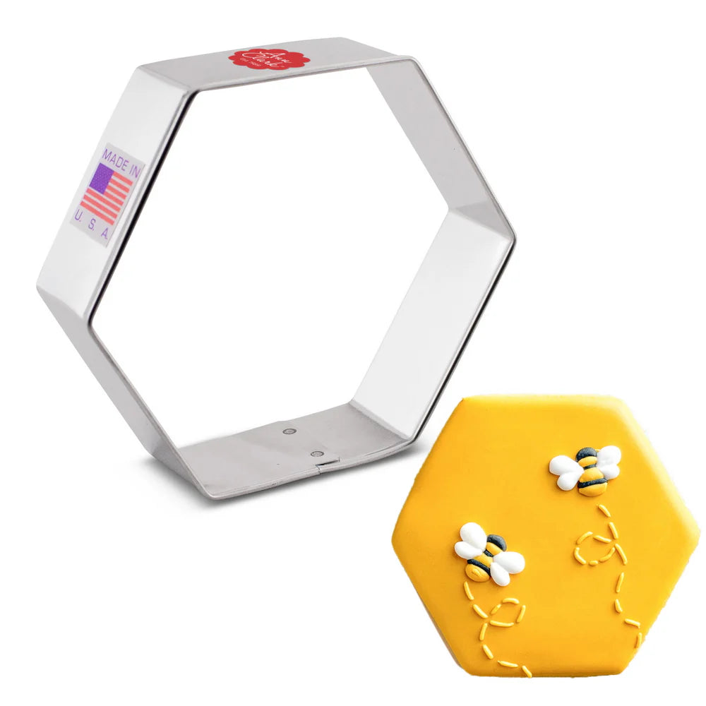 Hexagon Cookie Cutter, 3 1/2"
