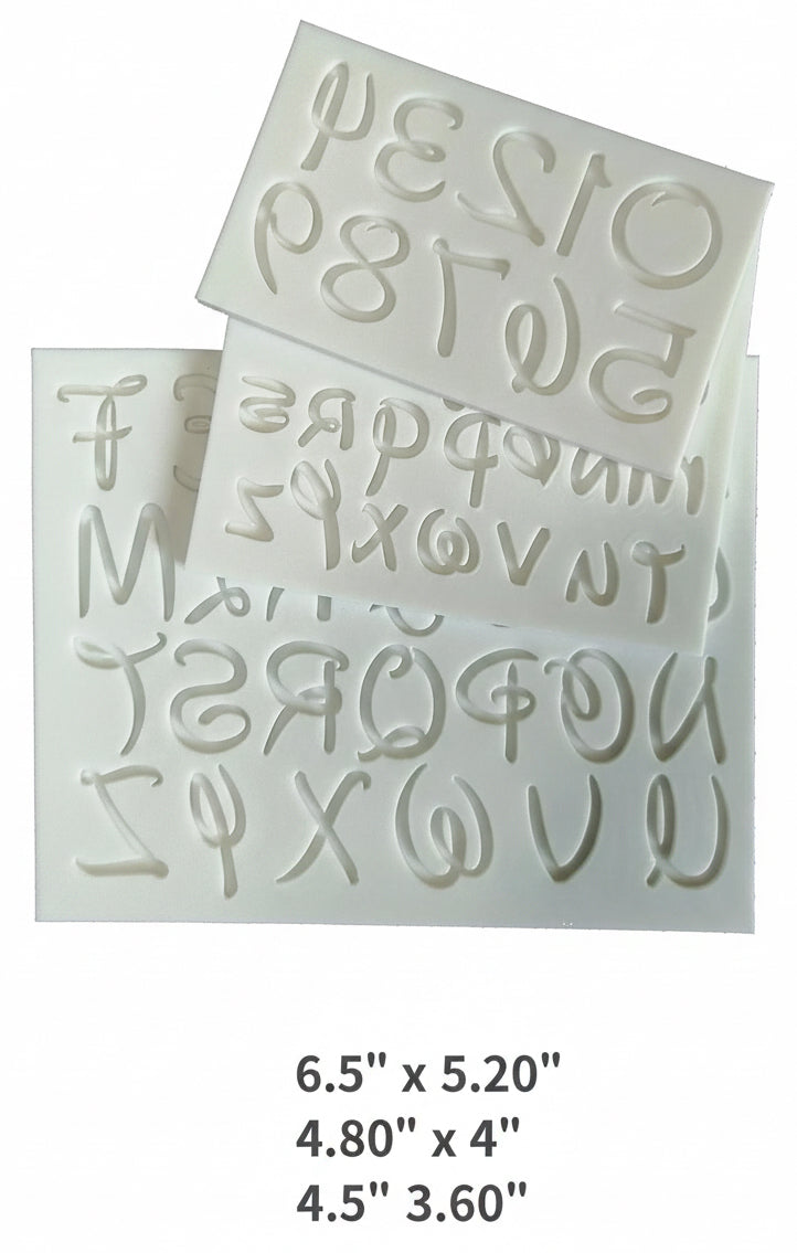 Letters & Numbers Mold