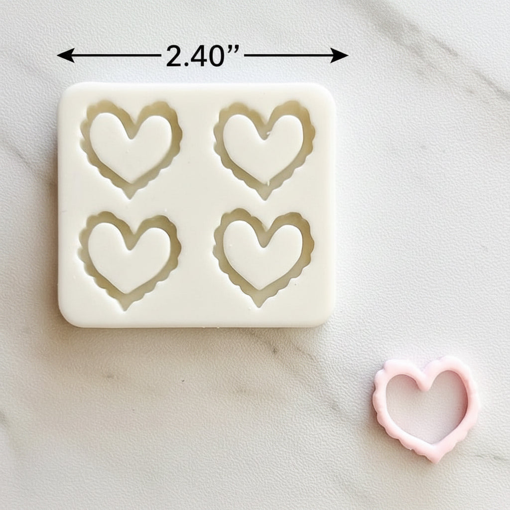 Scalloped Heart Mold