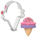 Ice Cream Cone Cookie Cutter 4 1/8"
