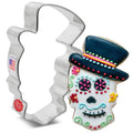 Day of the Dead Sugar Skull with Top Hat Cookie Cutter 2.46" x 3.82" x 1"