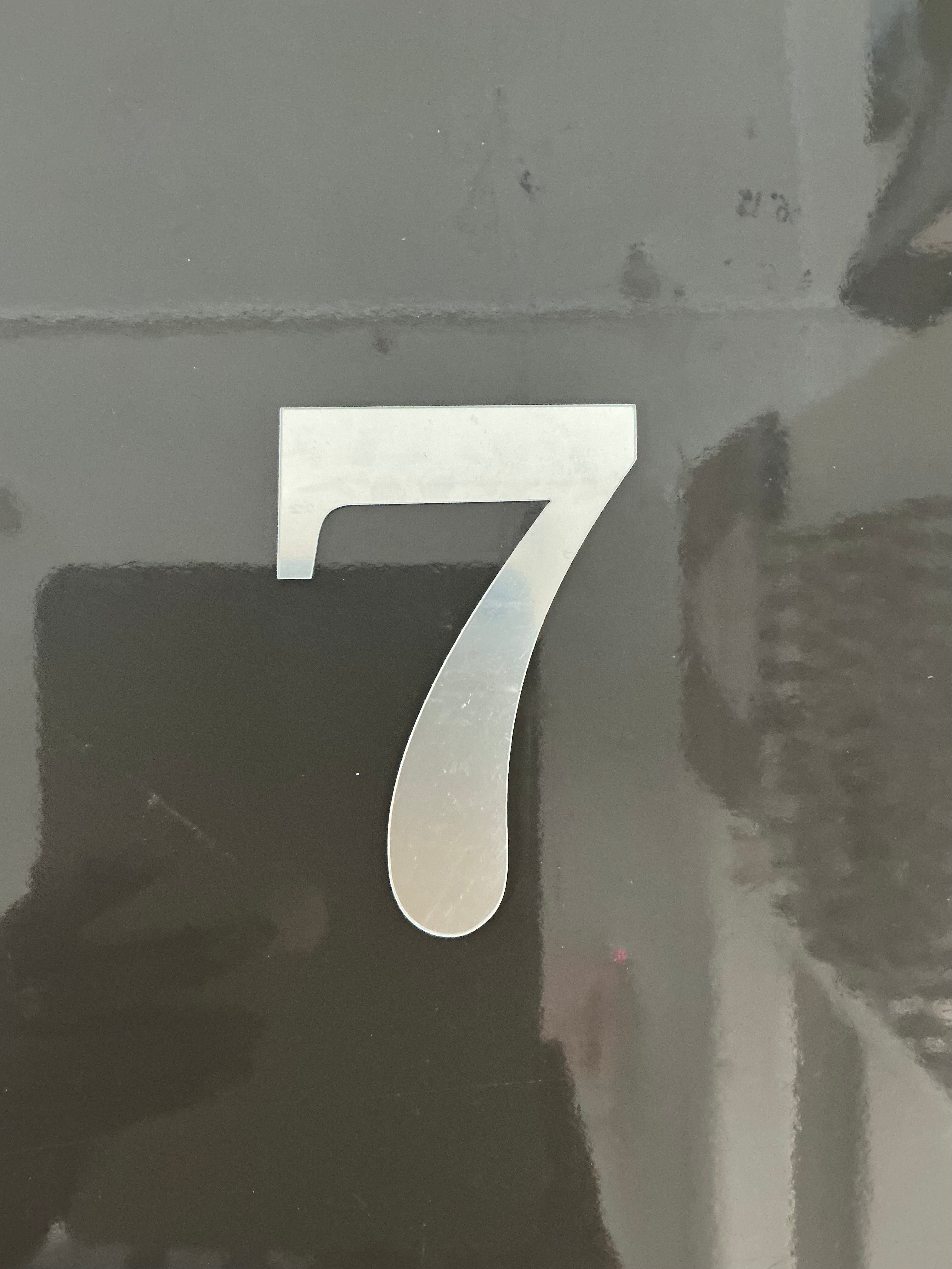 4" Silver Number Topper-7