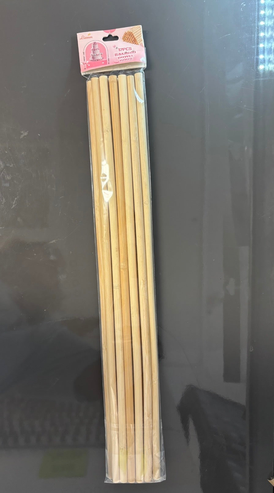 19” 12pcs Bambo Dowel Rods