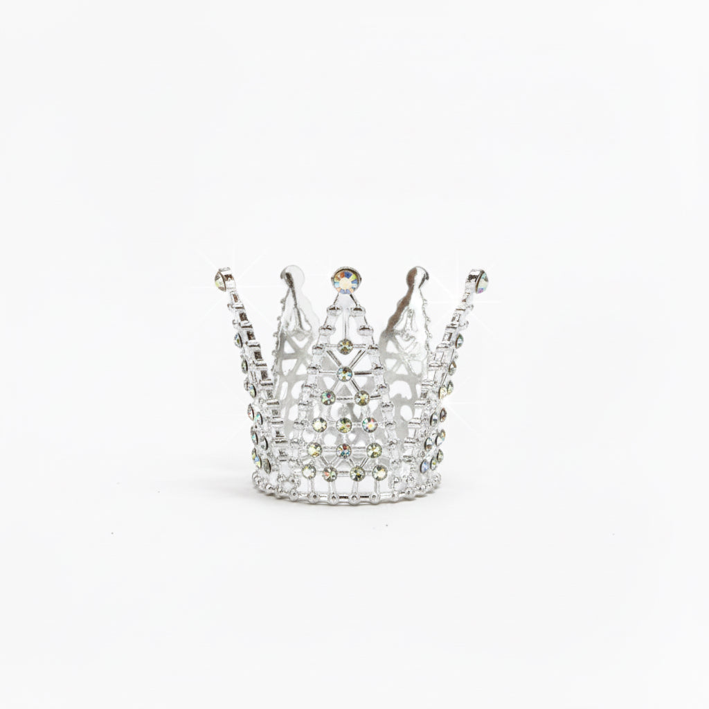1.5” Silver/Pearlescent Rhn Crown