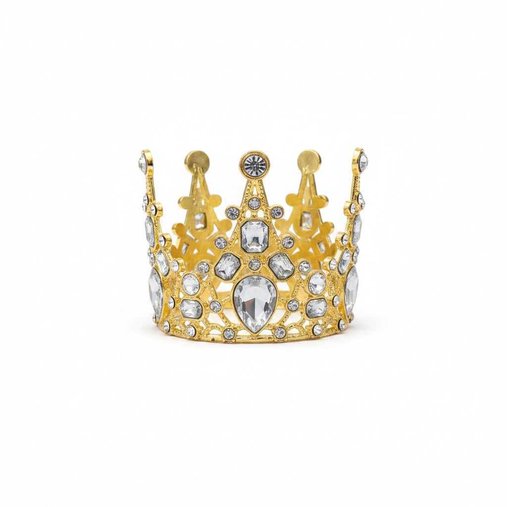 2.5” Chunky Silver Rhn Crown