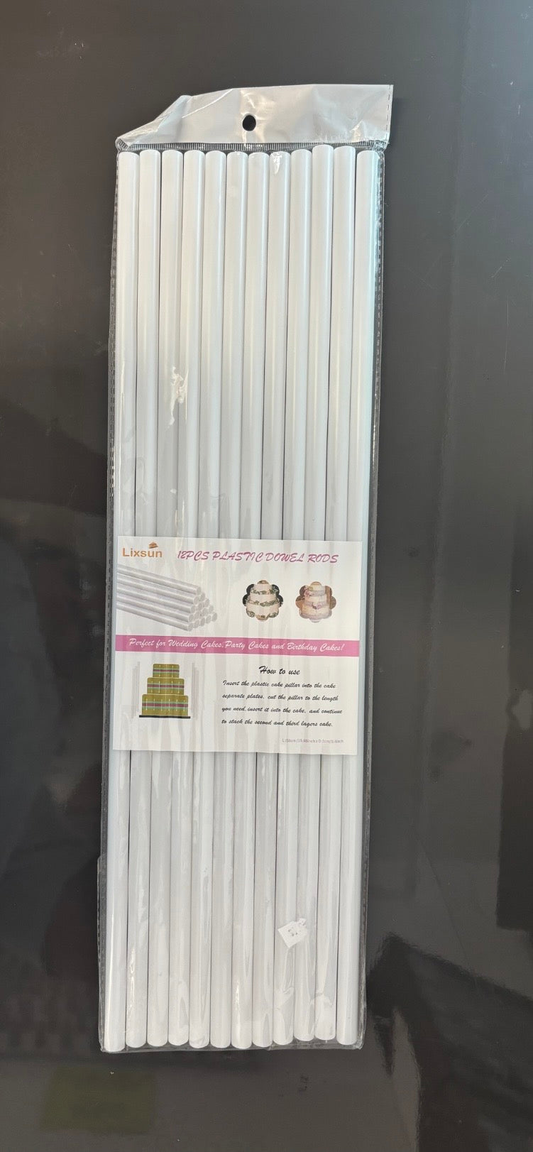 19.68” x 0.4” 12pcs Dowel Rods