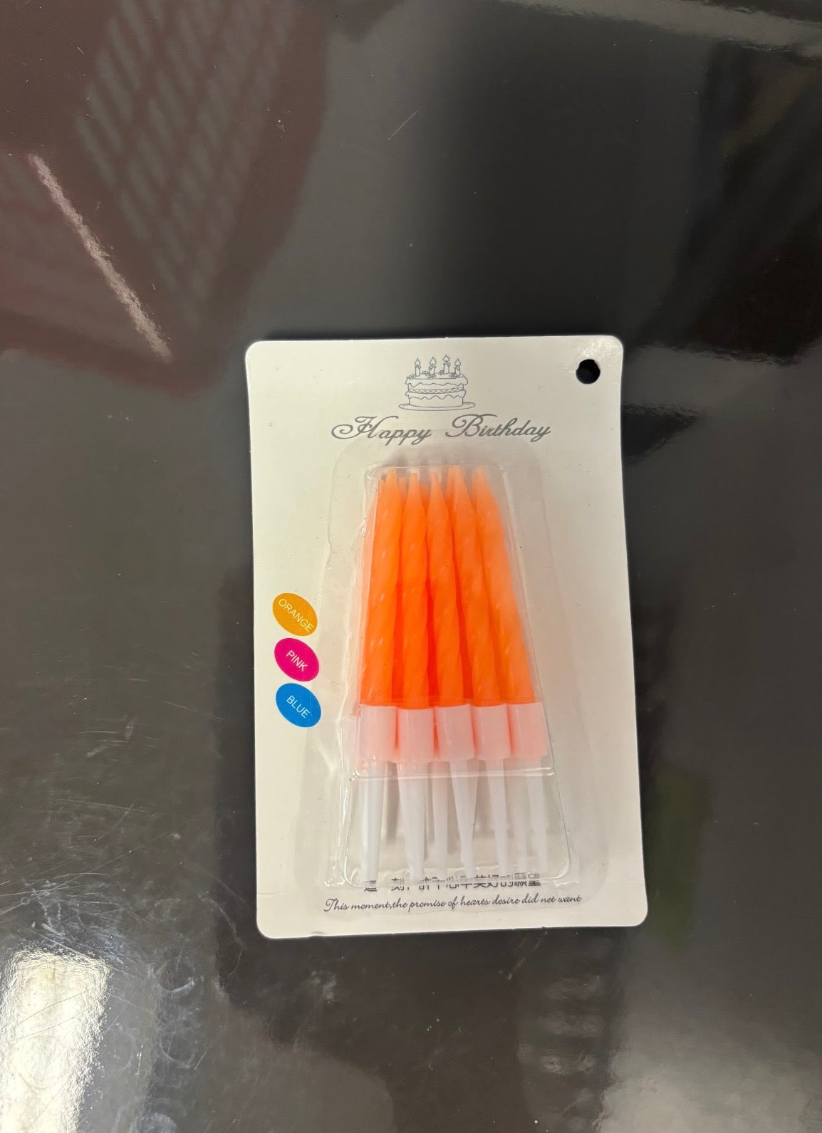 Mini Candles-Neon Orange