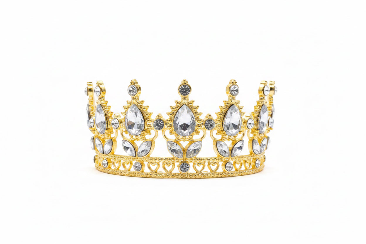 2.5” Gold/Silver Rhn Crown