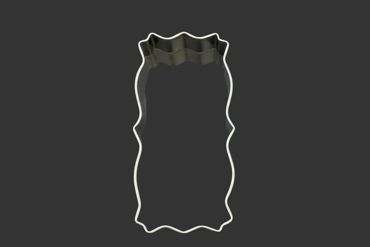 Frame Plaque Cookie Cutter #4, 3 1/2”