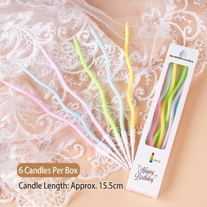 Swirl Candle-Pastel
