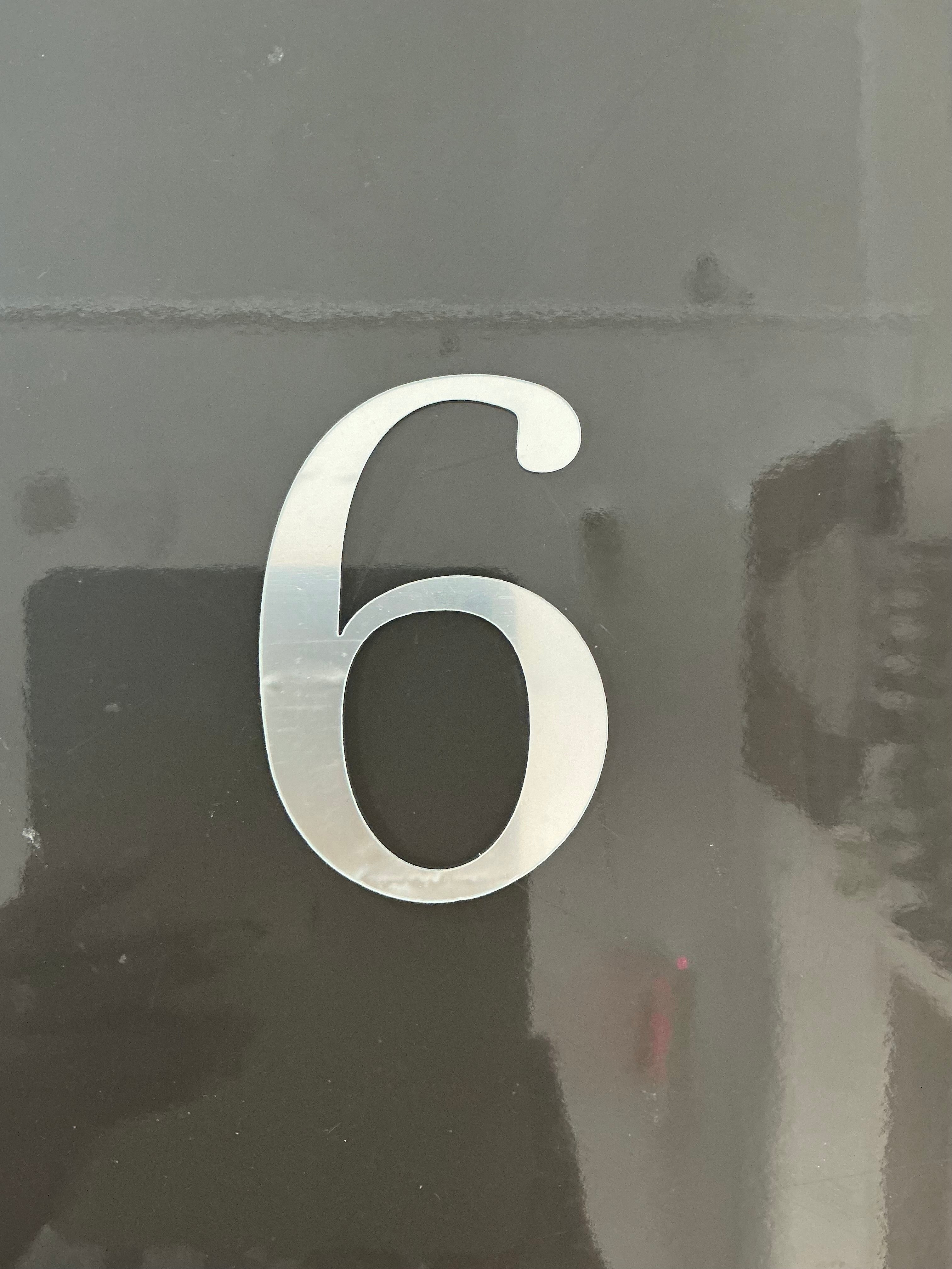 4" Silver Number Topper-6
