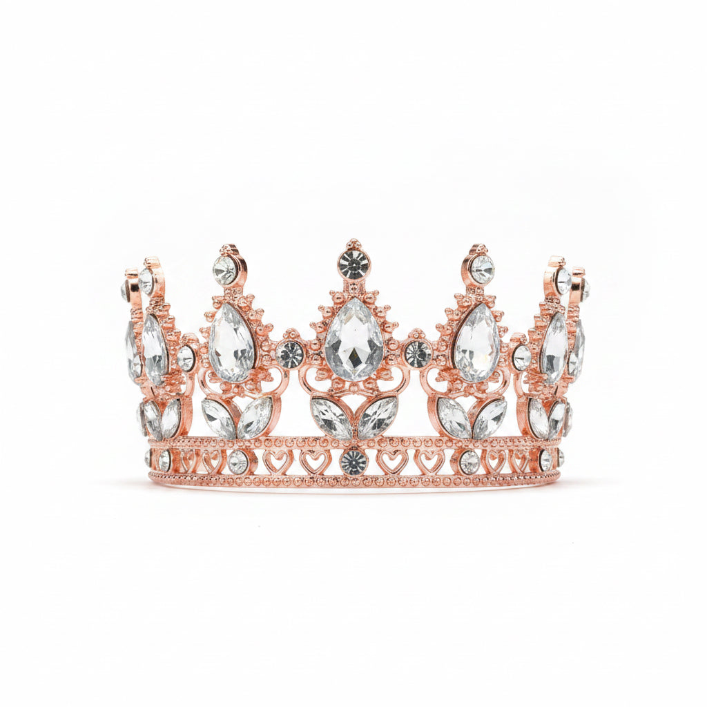 2.5” Pink/Silver Rhn Crown