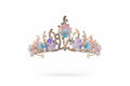 5.5” Pink Shell Crown