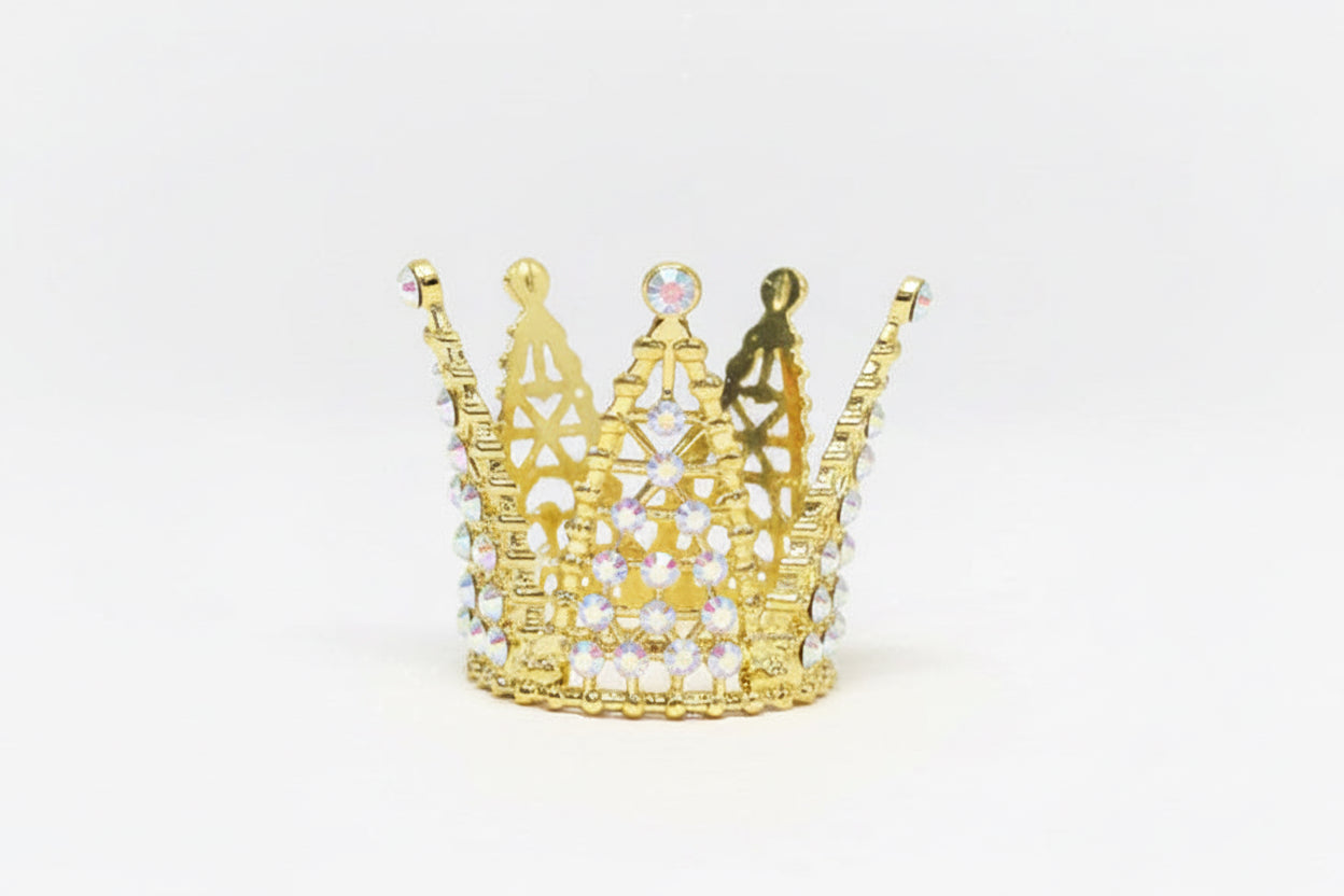 1.5” Gold/Pearlescent Rhn Crown