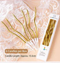 Swirl Candle-Gold
