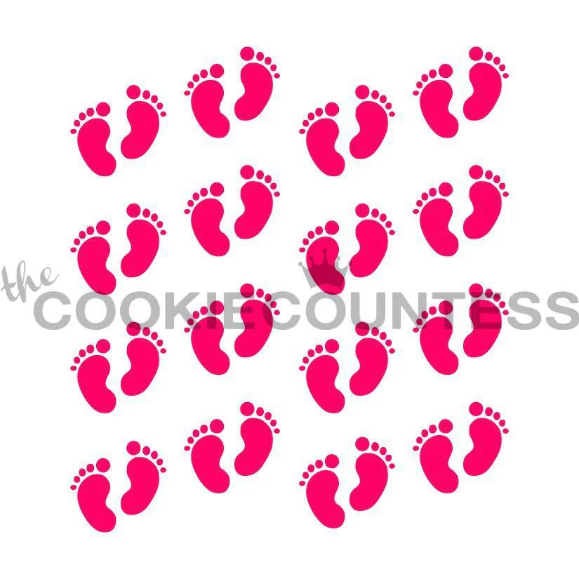 Baby Footprints Stencil