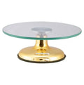 Gold Glass Top Turntable