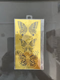 Gold Tri-Butterfly Set