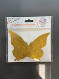 12pcs 3D Gold Butterfly’s