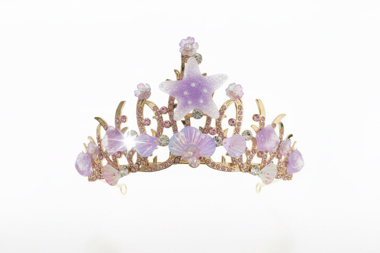 5.5” Purple Starfish Crown
