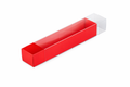 12x2 1/4x2 Red Clear Lid