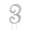 Silver Rhinestone Number-3