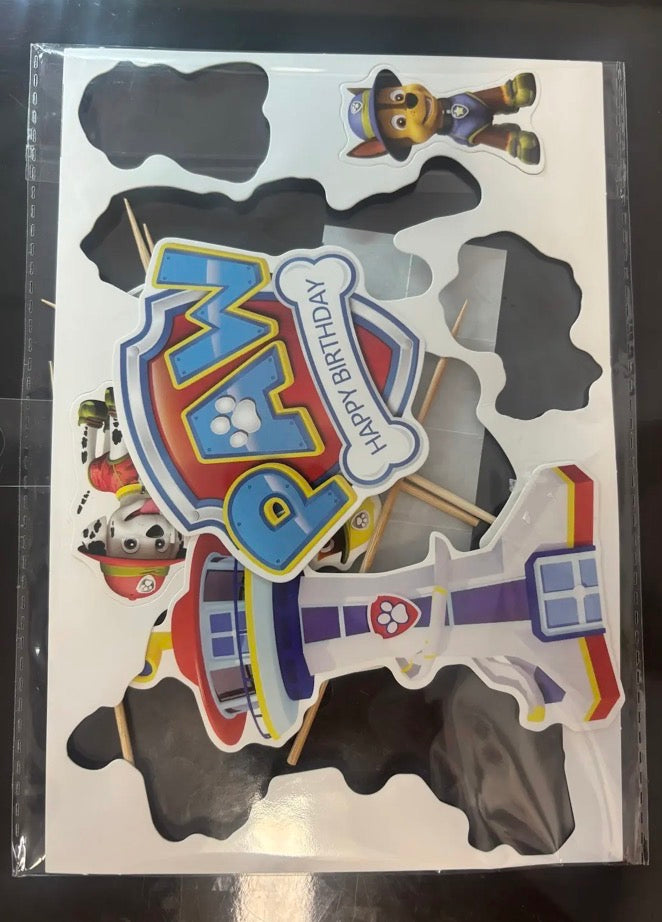 Cake Topper-Paw Patrol Pack