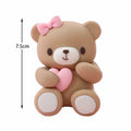 Pink heart bear