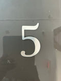 4” Silver number topper-5