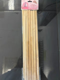 12” 12pcs Bambo Dowel Rods