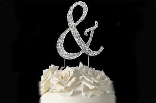Rhinestone Letter Topper-&
