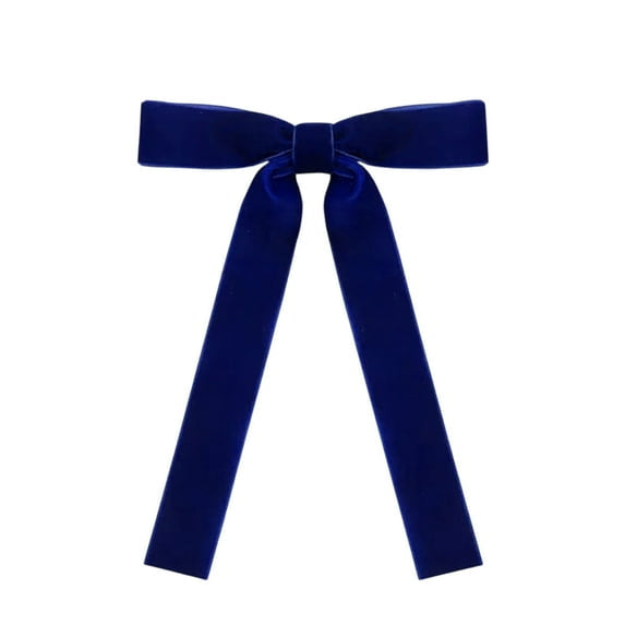 Royal Blue Velvet Bow