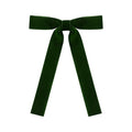 Green Velvet Bow-Lg