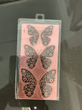 Rosegold Tri-Butterfly Set