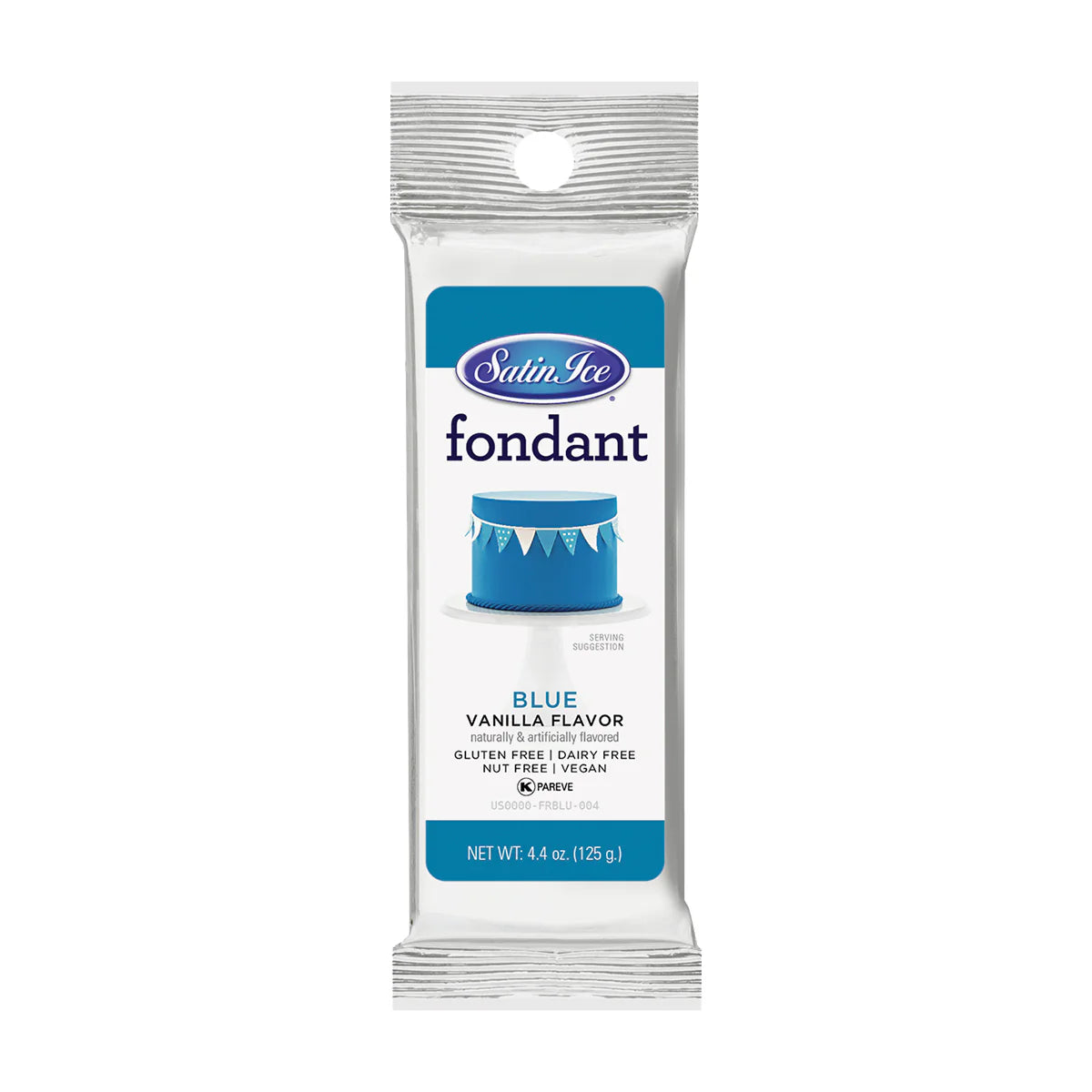 Satin Ice Fondant 4.4oz-Blue