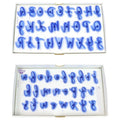 Upper Letter Stamping Set-Dark Blue