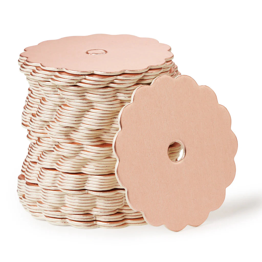 My Little Cake Pop Boards-Rose gold Scalloped