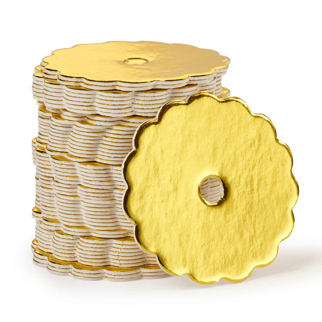 My Little Cake Pop Boards- Gold Scalloped