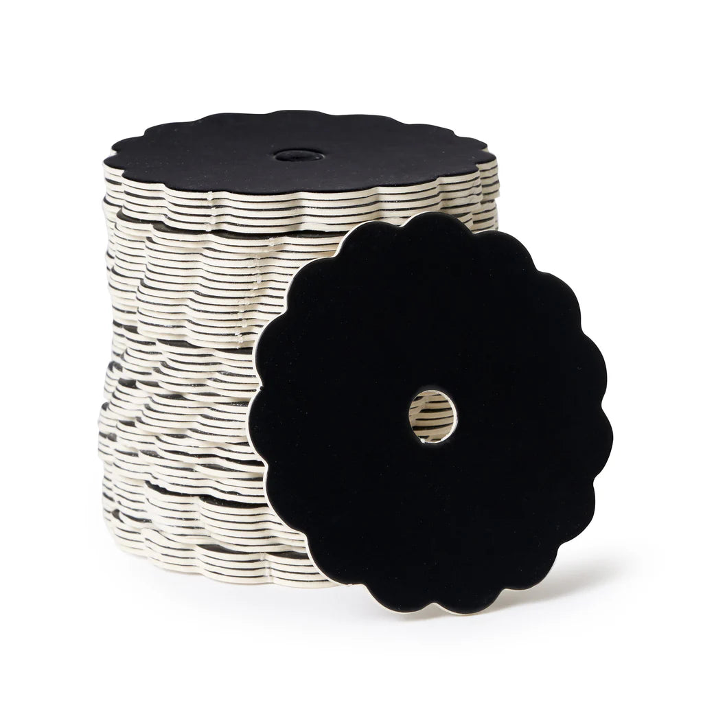 My Little Cake Pop Boards-Black Scalloped