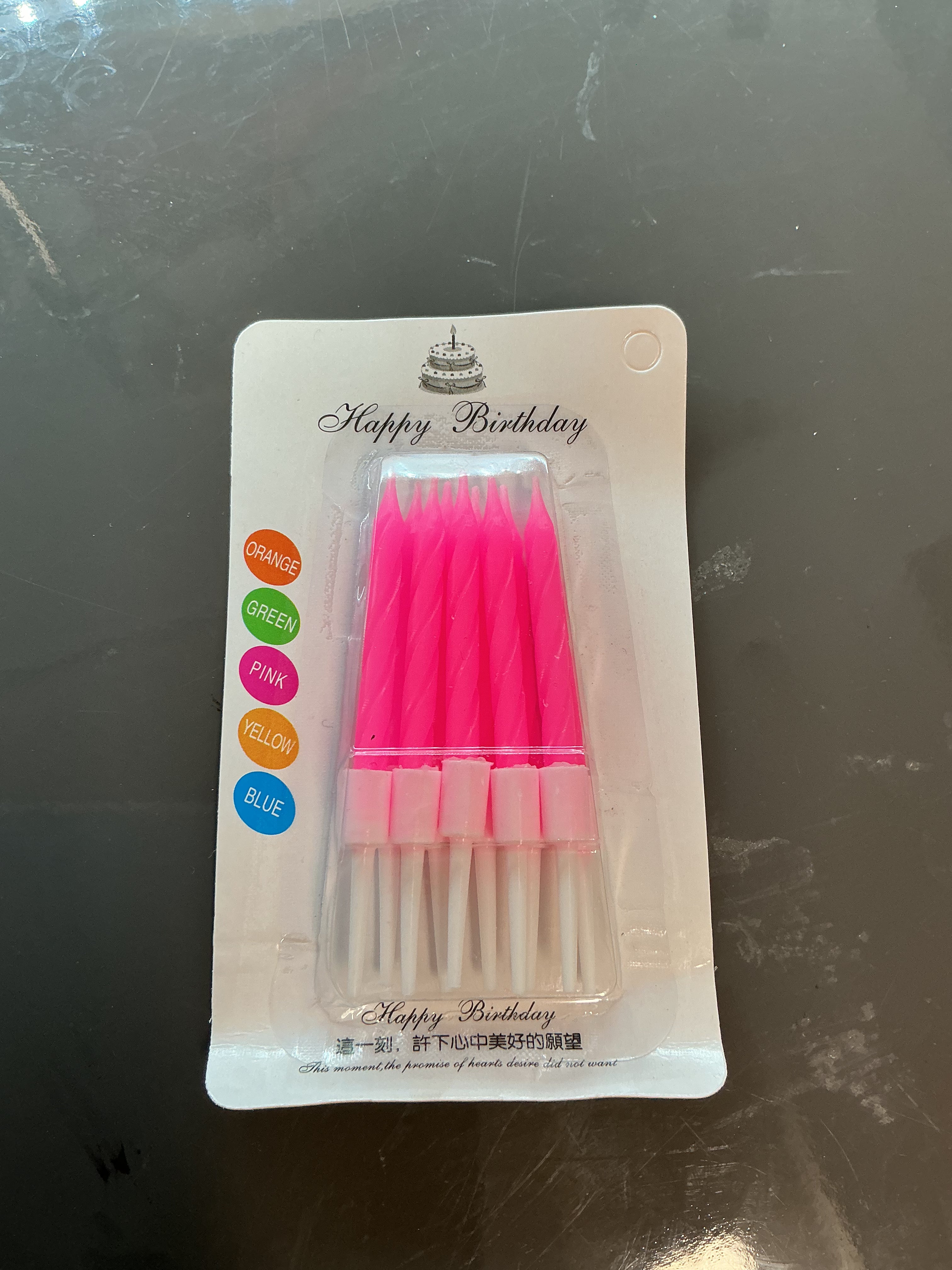 Mini candles-Hot pink